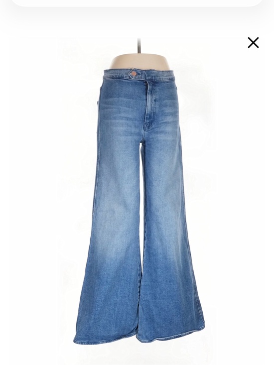 MOTHER Denim - MOTHER Light Blue Wide Leg Flare Jeans